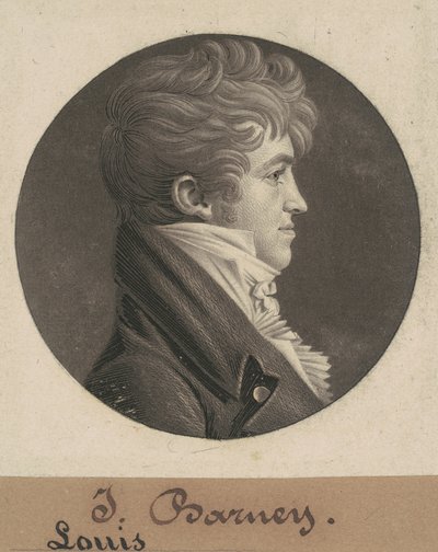 Louis Barney by Charles B. J. Févret de Saint Mémin