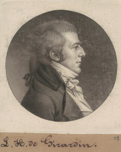 Louis Hue Girardin by Charles B. J. Févret de Saint Mémin