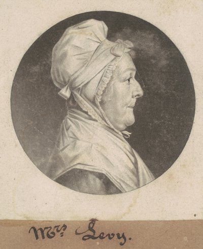 Martha Lampley Levy by Charles B. J. Févret de Saint Mémin