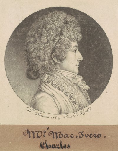 Mary Bache McEvers by Charles B. J. Févret de Saint Mémin