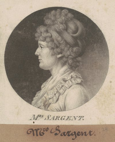 Mary Hawley Macintosh Williams Sargent by Charles B. J. Févret de Saint Mémin