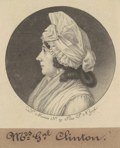 Mary Little Gray Clinton by Charles B. J. Févret de Saint Mémin