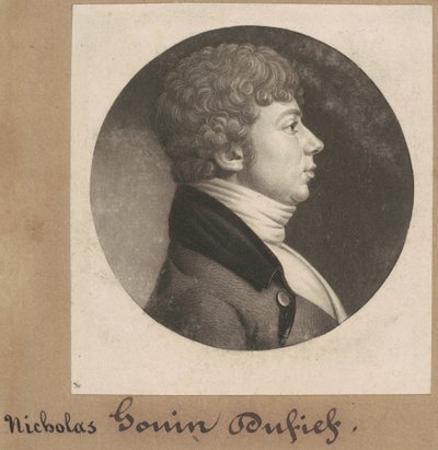 Nicholas Gouin Dufief by Charles B. J. Févret de Saint Mémin