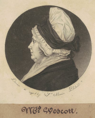 Patience Story Wescott by Charles B. J. Févret de Saint Mémin