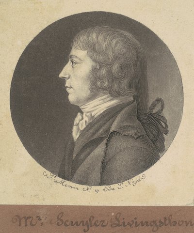 Peter Schuyler Livingston by Charles B. J. Févret de Saint Mémin