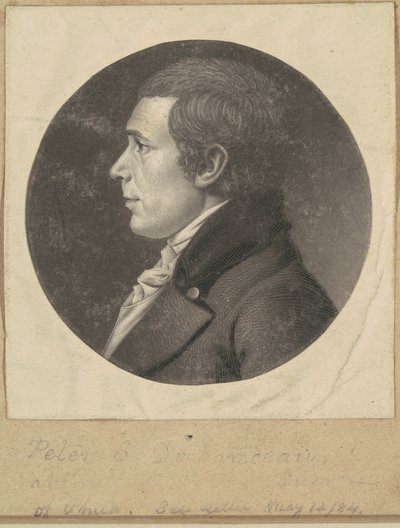 Peter Stephen DuPonceau by Charles B. J. Févret de Saint Mémin