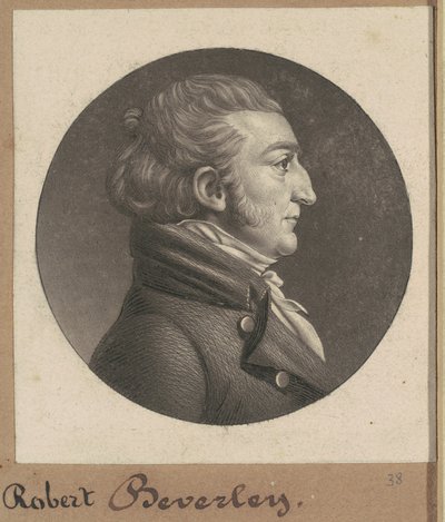 Robert Beverley IV by Charles B. J. Févret de Saint Mémin