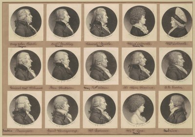 Saint-Mémin Collection of Portraits, Group 10 by Charles B. J. Févret de Saint Mémin