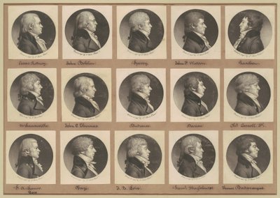 Saint-Mémin Collection of Portraits, Group 14 by Charles B. J. Févret de Saint Mémin