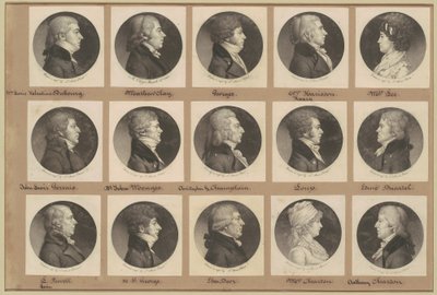 Saint-Mémin Collection of Portraits, Group 15 by Charles B. J. Févret de Saint Mémin