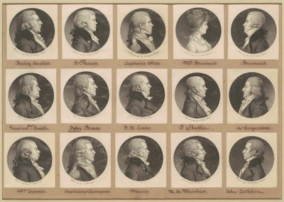 Saint-Mémin Collection of Portraits, Group 16 by Charles B. J. Févret de Saint Mémin