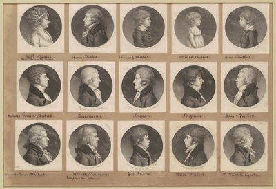 Saint-Mémin Collection of Portraits, Group 19 by Charles B. J. Févret de Saint Mémin