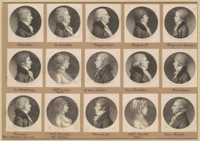 Saint-Mémin Collection of Portraits, Group 20 by Charles B. J. Févret de Saint Mémin