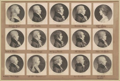 Saint-Mémin Collection of Portraits, Group 23 by Charles B. J. Févret de Saint Mémin