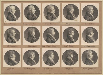 Saint-Mémin Collection of Portraits, Group 26 by Charles B. J. Févret de Saint Mémin
