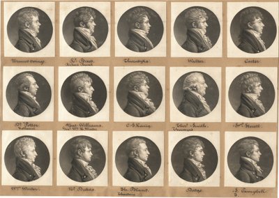 Saint-Mémin Collection of Portraits, Group 27 by Charles B. J. Févret de Saint Mémin