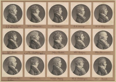 Saint-Mémin Collection of Portraits, Group 29 by Charles B. J. Févret de Saint Mémin
