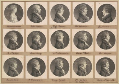 Saint-Mémin Collection of Portraits, Group 30 by Charles B. J. Févret de Saint Mémin