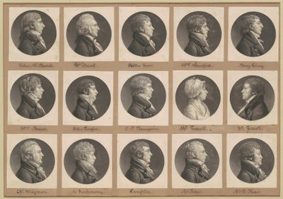 Saint-Mémin Collection of Portraits, Group 35 by Charles B. J. Févret de Saint Mémin