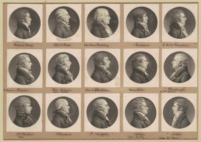 Saint-Mémin Collection of Portraits, Group 37 by Charles B. J. Févret de Saint Mémin