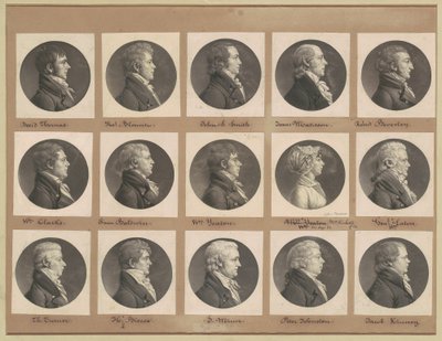 Saint-Mémin Collection of Portraits, Group 38 by Charles B. J. Févret de Saint Mémin