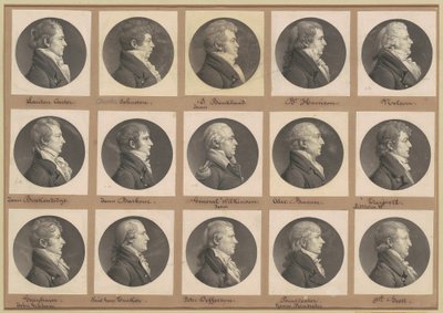 Saint-Mémin Collection of Portraits, Group 39 by Charles B. J. Févret de Saint Mémin