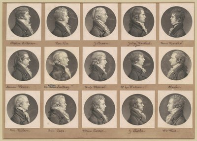 Saint-Mémin Collection of Portraits, Group 40 by Charles B. J. Févret de Saint Mémin