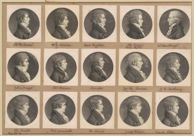 Saint-Mémin Collection of Portraits, Group 41 by Charles B. J. Févret de Saint Mémin