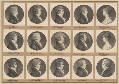 Saint-Mémin Collection of Portraits, Group 42 by Charles B. J. Févret de Saint Mémin