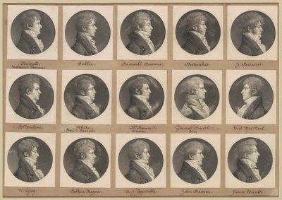 Saint-Mémin Collection of Portraits, Group 45 by Charles B. J. Févret de Saint Mémin