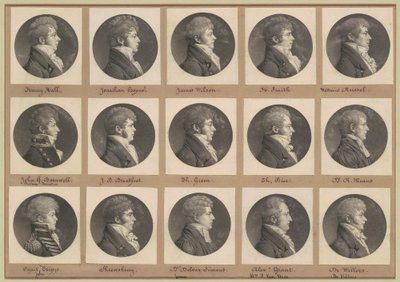 Saint-Mémin Collection of Portraits, Group 46 by Charles B. J. Févret de Saint Mémin