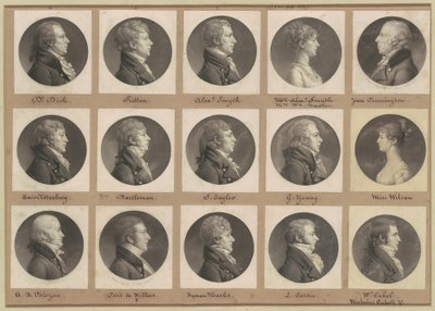 Saint-Mémin Collection of Portraits, Group 49 by Charles B. J. Févret de Saint Mémin