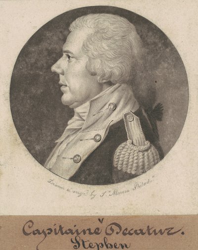 Stephen Decatur, Sr. by Charles B. J. Févret de Saint Mémin