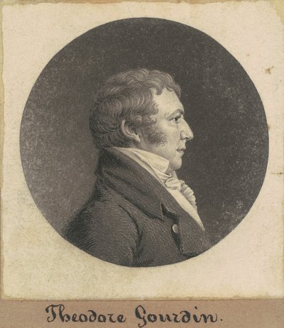 Theodore Gourdin by Charles B. J. Févret de Saint Mémin