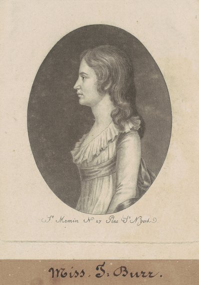 Theodosia Burr by Charles B. J. Févret de Saint Mémin