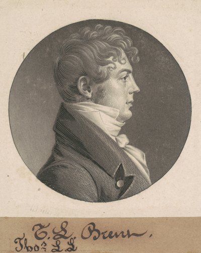 Thomas Ludwell Lee Brant by Charles B. J. Févret de Saint Mémin