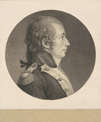 Unidentified Colonel of the French Infantry by Charles B. J. Févret de Saint Mémin