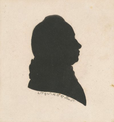 Unidentified Male Silhouette by Charles B. J. Févret de Saint Mémin