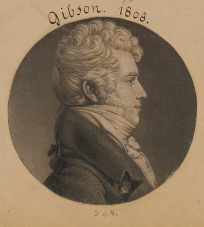 Alexander Gibson by Charles Balthazar Julien Févret de Saint-Mémin