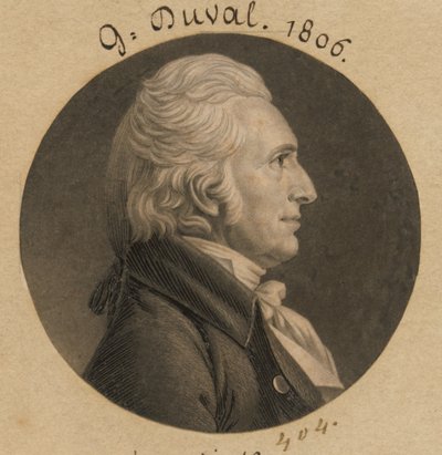 Gabriel Duvall by Charles Balthazar Julien Févret de Saint-Mémin