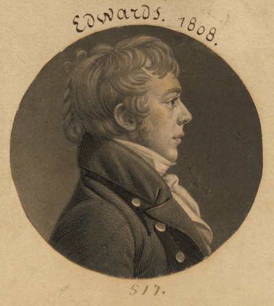 Horace Hampton Edwards by Charles Balthazar Julien Févret de Saint-Mémin