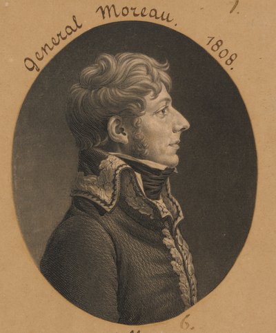 Jean-Victor Moreau by Charles Balthazar Julien Févret de Saint-Mémin