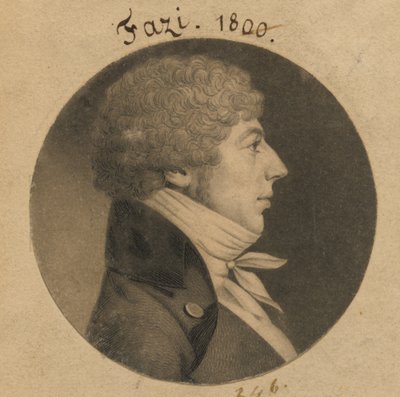 Jean Salomon Fazi by Charles Balthazar Julien Févret de Saint-Mémin