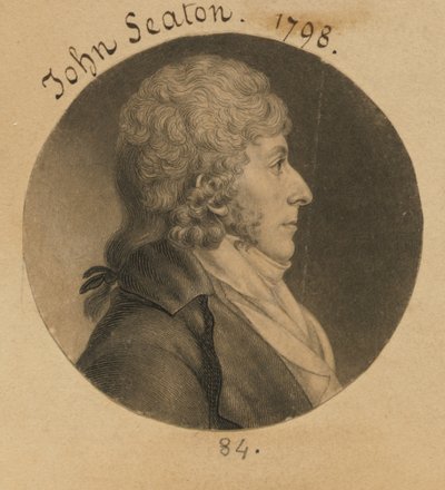 John Curzon Seton by Charles Balthazar Julien Févret de Saint-Mémin