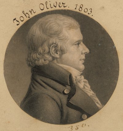 John Oliver by Charles Balthazar Julien Févret de Saint-Mémin