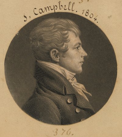 Levin Hicks Campbell by Charles Balthazar Julien Févret de Saint-Mémin