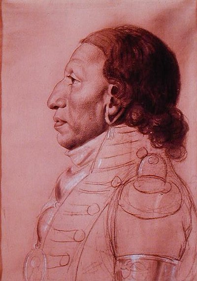 Payouska, Chief of Great Osages by Charles Balthazar Julien Févret de Saint Mémin