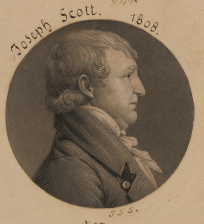 Possibly Hubbard Taylor or Joseph Scott by Charles Balthazar Julien Févret de Saint-Mémin