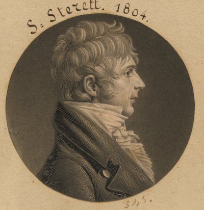 S. Sterett by Charles Balthazar Julien Févret de Saint-Mémin