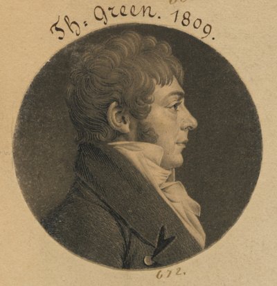 Thomas Green by Charles Balthazar Julien Févret de Saint-Mémin